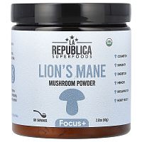 LA Republica, Superfoods, Lion&#x27;s Mane Mushroom Powder, 2.12 oz (60 g)