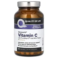 Quality of Life, Advasorb, Vitamin C, 60 Vegicaps