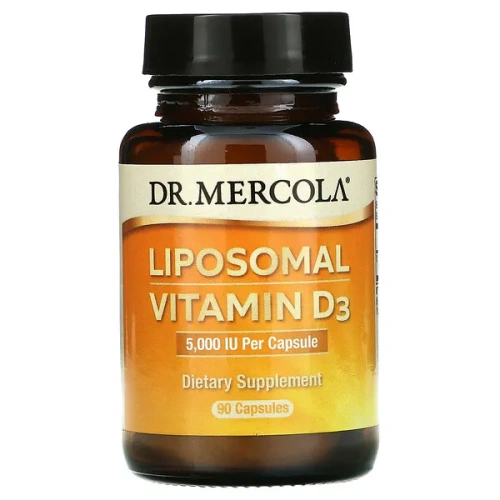 Dr. Mercola, Liposomal Vitamin D3, 5,000 IU, 90 Capsules