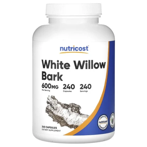 Nutricost, White Willow Bark, 600 mg, 240 Capsules