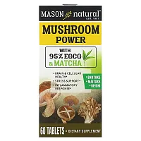 Mason Natural, Mushroom Power, 60 Tablets