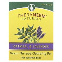 Organix South, TheraNeem Naturals, Neem Therapé Cleansing Bar, Oatmeal &amp; Lavender, 4 oz (113 g)