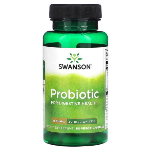 Swanson, Probiotic, 20 Billion CFU, 60 Veggie Capsules