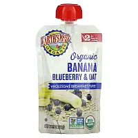 Earth&#x27;s Best, Organic Wholesome Breakfast Puree, 6+ Months, Banana Blueberry &amp; Oat, 3.5 oz (99 g)