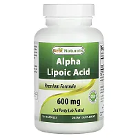 Best Naturals, Alpha Lipoic Acid, 600 mg, 120 Capsules