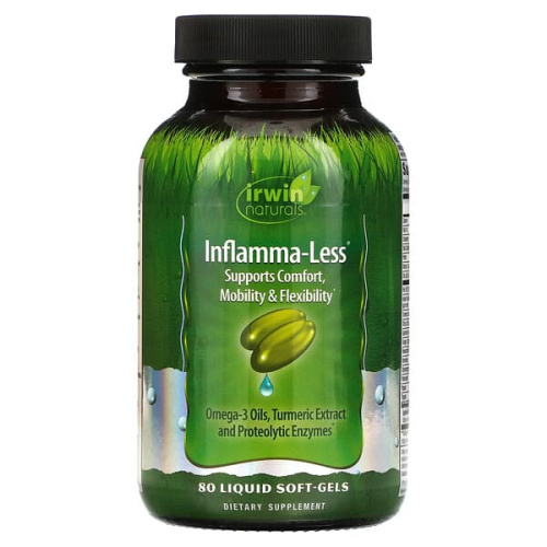 Irwin Naturals, Inflamma-Less, 80 Liquid Soft-Gels