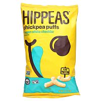 Hippeas, Chickpea Puffs, веганский белый чеддер, 113 г (4 унции)