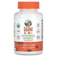 MaryRuth&#x27;s, Organic Kids Multivitamin &amp; Postbiotics Gummies, Mixed Berry &amp; Cherry, 60 Gummies