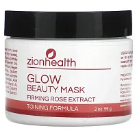 Zion Health, Glow Beauty Mask, Firming Rose Extract, 2 oz (56.69 g)