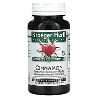 Kroeger Herb Co, Complete Concentrates, Cinnamon, 90 Vegetarian Capsules