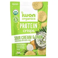 IWON Organics, Protein Crisps, Sour Cream &amp; Onion, 3 oz (85 g)