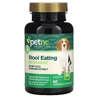 petnc NATURAL CARE, Stool Eating Deterrent, All Dog, Liver, 60 Chewables