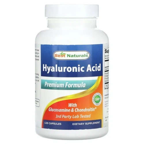 Best Naturals, Hyaluronic Acid with Glucosamine &amp; Chondroitin, 120 Capsules