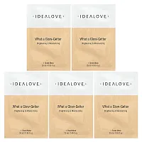 Idealove, What a Glow-Getter, Brightening &amp; Moisturizing, 5 Beauty Sheet Masks, 0.85 fl oz (25 ml) Each