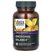 Gaia Herbs, Emotional Balance, 60 Vegan Liquid Phyto-Caps