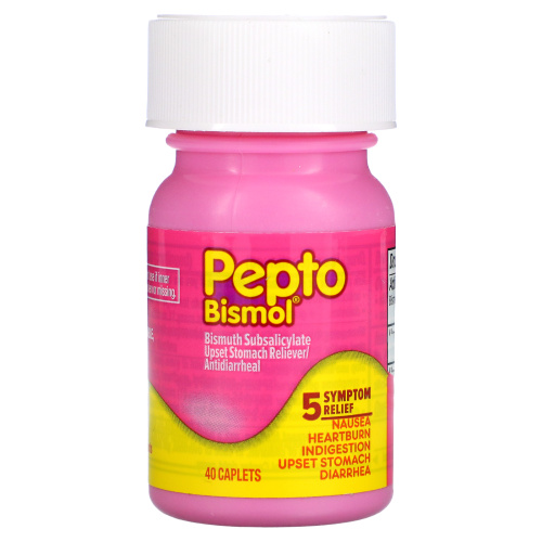 Pepto Bismol, Пепто бисмол, 40 капсул фото 4