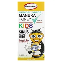 ManukaGuard, Kids, Medical Grade Manuka Honey, Sinus Nasal Spray, Alcohol Free, 0.51 fl oz (15 ml)