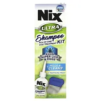 Nix, Ultra Shampoo, All-In-One Lice Treatment Kit, 1 Kit