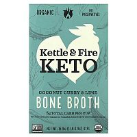 Kettle &amp; Fire, Bone Broth, Coconut Curry &amp; Lime, 16.9 oz (479 g)