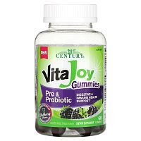 21st Century, Vita Joy Gummies, Pre & Probiotic, Blackberry, 60 Gummies