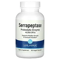 Lake Avenue Nutrition, Serrapeptase, Proteolytic Enzyme, 40,000 SPUs, 180 Veggie Capsules