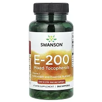 Swanson, E-200 Mixed Tocopherols, 134 mg (200 IU), 250 Softgels