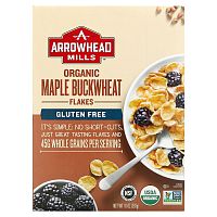 Arrowhead Mills, Органические хлопья с кленовым сиропом и гречихой, безглютеновые, 10 унций (283 г)