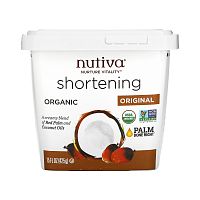 Nutiva, Органический кондитерский жир, натуральный, с кокосовым и красным пальмовым маслом, 425 г (15 унций)