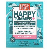 Healthy Heights, Happy Tummies+, For Kids 2+, Fruit Punch, 24 Stick Packs, 0.25 oz (7 g) Each