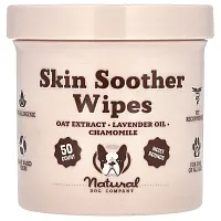 Natural Dog Company, Skin Soother Wipes, For Dogs, All Ages, 50 Wipes