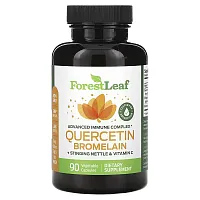 Forest Leaf, Quercetin Bromelain + Stinging Nettle &amp; Vitamin C, 90 Vegetable Capsules