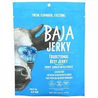 Baja Jerky, вяленая говядина, традиционная, 71 г (2,5 унции)