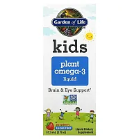 Garden of Life, Kids Plant Omega-3 Liquid, Strawberry, 2 fl oz (57.5 ml)