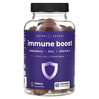 NutraChamps, Immune Boost, Cherry, 60 Vegan Gummies