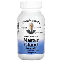 Christopher&#x27;s Original Formulas, Master Gland Formula, 375 mg, 100 Vegetarian Caps