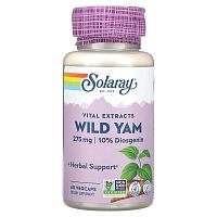 Solaray, Vital Extracts Wild Yam, 275 mg, 60 VegCaps