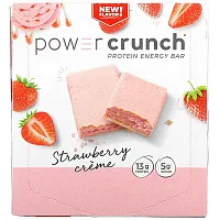 BNRG, Power Crunch Protein Energy Bar, Strawberry Creme, 12 Bars, 1.4 oz (40 g) Each