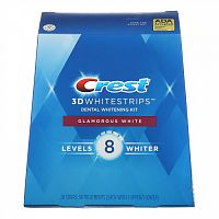 Crest, 3D Whitestrips, Glamorous White, комплект для отбеливания зубов, 28 полосок