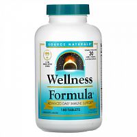 Source Naturals, Wellness Formula, ежедневная иммунная поддержка, 180 таблеток