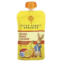 Pumpkin Tree Organics, Peter Rabbit Organics, Organic Fruit Puree, Banana, Mango &amp; Orange, 4 oz (113 g)