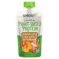 Sprout Organic, Детское питание, от 8 месяцев, тыква, яблоко, красная чечевица с корицей, 113 г (4 унции)