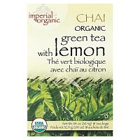 Uncle Lee&#x27;s Tea, Imperial Organic, Green Tea With Lemon Chai, 18 Tea Bags, 1.14 oz (32.4 g)