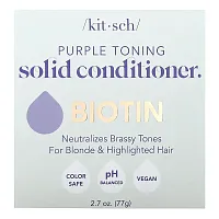 Kitsch, Purple Toning Solid Conditioner Bar, Biotin, Orange Blossom &amp; Jasmine, 1 Bar, 2.7 oz (77 g)