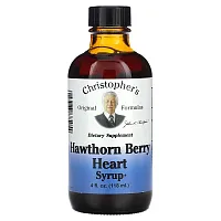 Christopher&#x27;s Original Formulas, Hawthorn Berry Heart Syrup, 4 fl oz (118 ml)