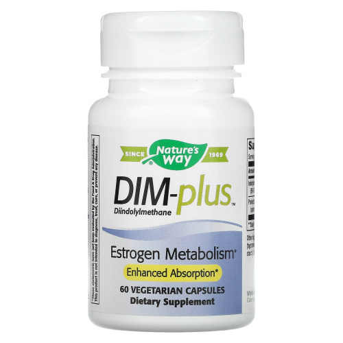 Nature's Way, DIM-Plus, Estrogen Metabolism, 60 Vegetarian Capsules фото 3