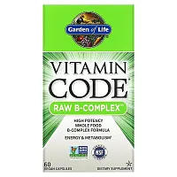 Garden of Life, Vitamin Code, RAW B-Complex, 60 Vegan Capsules