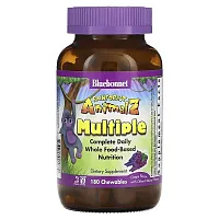 Bluebonnet Nutrition, Rainforest Animalz, Multiple, Complete Daily Whole Food Based Nutrition, Grape, 180 Chewables