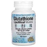 Natural Factors, Glutathione LipoMicel Matrix, 300 mg, 90 Softgels