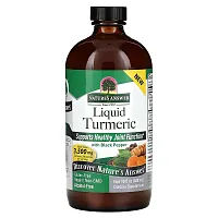 Nature&#x27;s Answer, Liquid Turmeric With Black Pepper, 16 fl oz (480 ml)