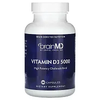 BrainMD, Vitamin D3 5000, 100 Capsules